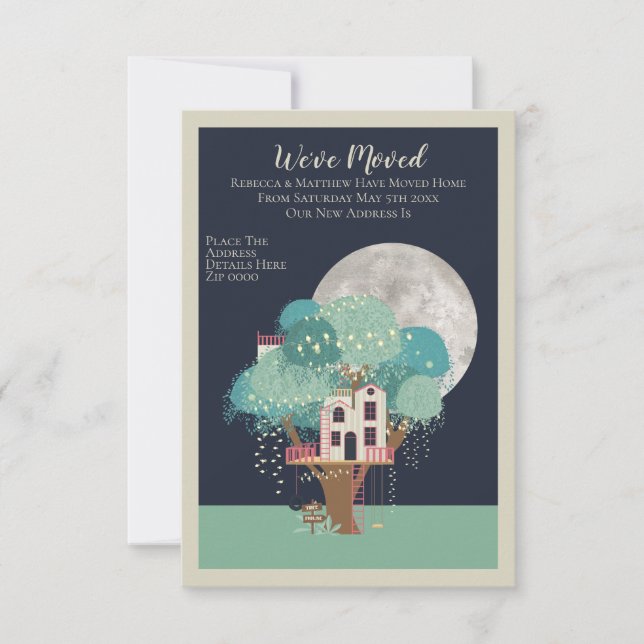Anuncio Hemos Trasladado Casa De Árboles Y Luna (Anverso)
