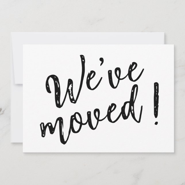 Anuncio Hemos trasladado la escritura manuscrita moderna  (Anverso)