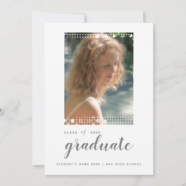 Anuncio Hermosa foto de graduación (Anverso)