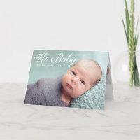Hi Baby Photo Elegant Moda simple recién nacido