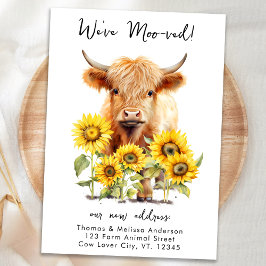 Anuncio Highland Cow Sunflowers Farm Nueva dirección en mo