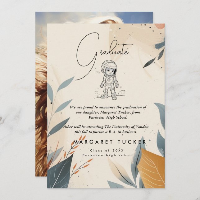 Anuncio Hija de graduación (Anverso / Reverso)