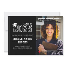 Historia de medios sociales foto graduación negra