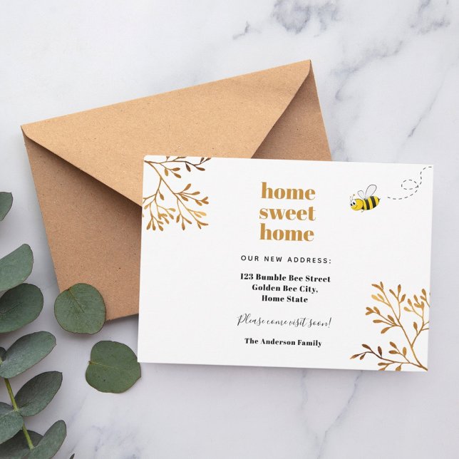 Anuncio Hogar dulce hogar linda abeja de burbujas mudándos (Subido por el creador)
