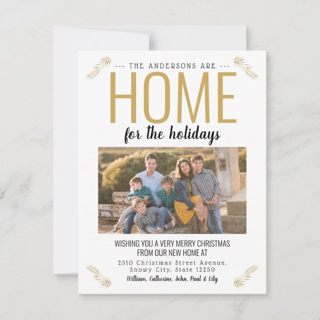 Anuncio Hogar para vacaciones Navidades de oro Foto en mov (Anverso)