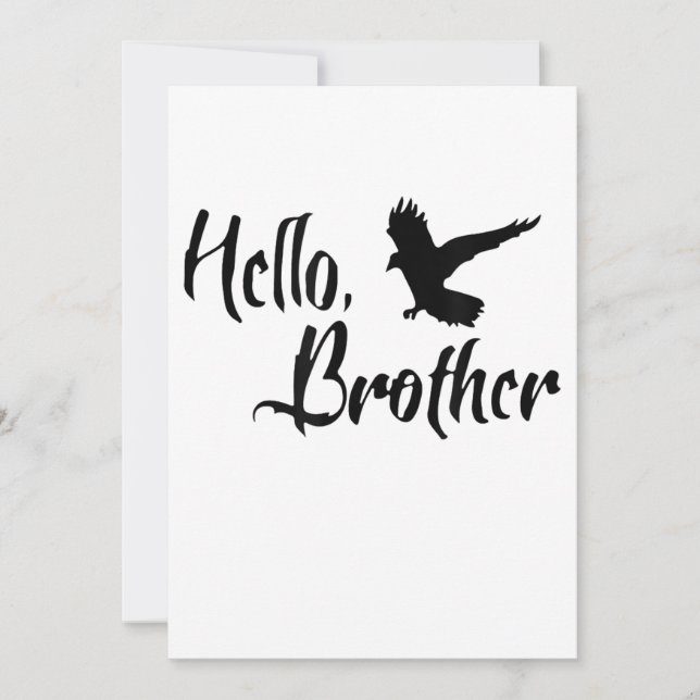 Anuncio Hola Hermano Por Hermana Hermano (Anverso)