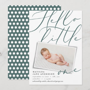 Anuncio Hola pequeña foto moderna