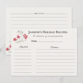 Anuncio Holiday Recipe Card – Seasonal Kitchen Stationery
