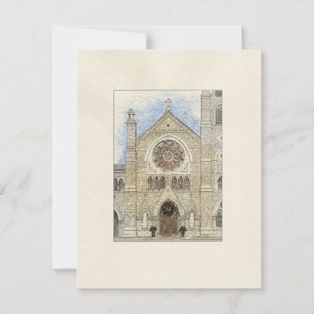 Anuncio Holy Name Cathedral Christmas Save the Date Card (Anverso)