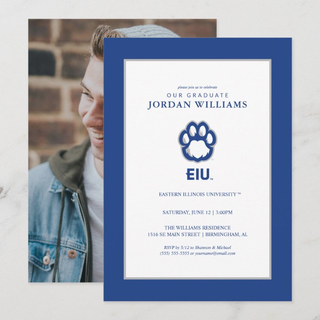 Anuncio Huellas de Panthers de Eastern Illinois & EIU (Anverso / Reverso)