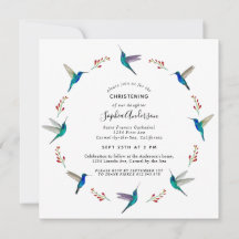 Hummingbird Christening