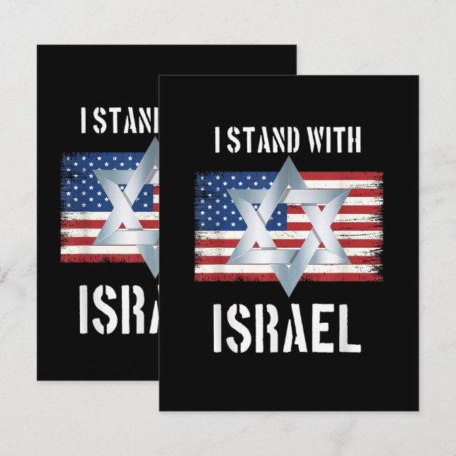 Anuncio i stand with israel (Anverso / Reverso)