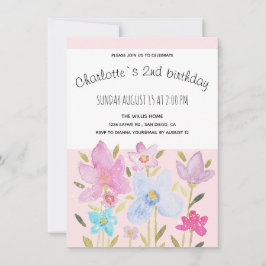 Anuncio Ilustracion acuarela moderna con flores silvestres