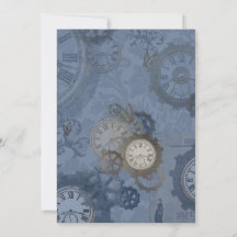 Impresión azul Steampunk