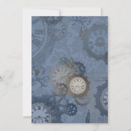 Anuncio Impresión azul Steampunk