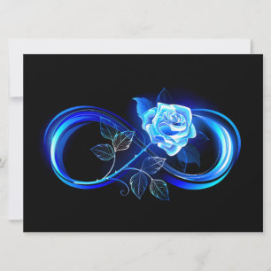 Anuncio Infinito brillante con rosa azul