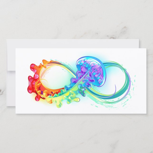 Anuncio Infinito con medusa arcoíris (Anverso)