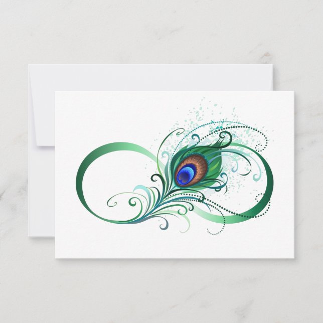 Anuncio Infinity Symbol with Peacock Feather (Anverso)