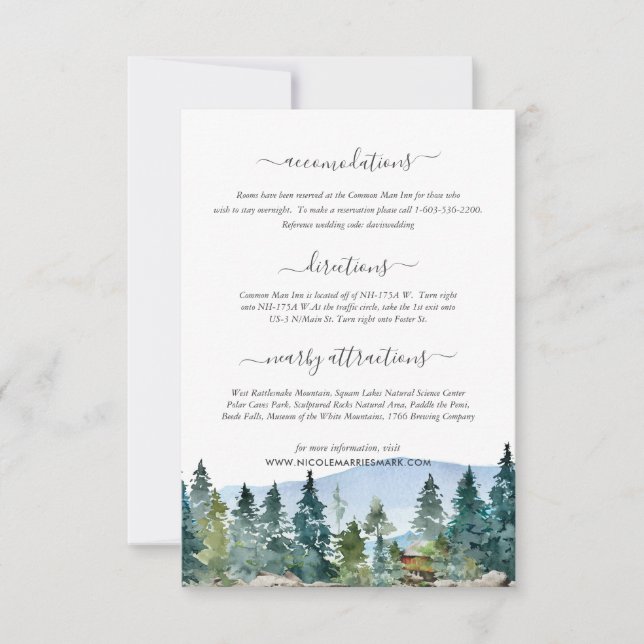 Anuncio Información de invitado del Boda Pemi (Anverso)