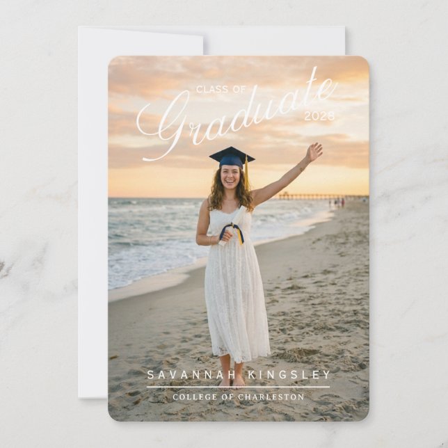 Anuncio informal de graduado (Anverso)