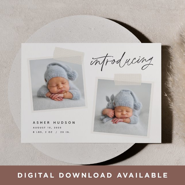 Anuncio Instantánea | Nacimiento moderno de dos fotos en C (Subido por el creador)