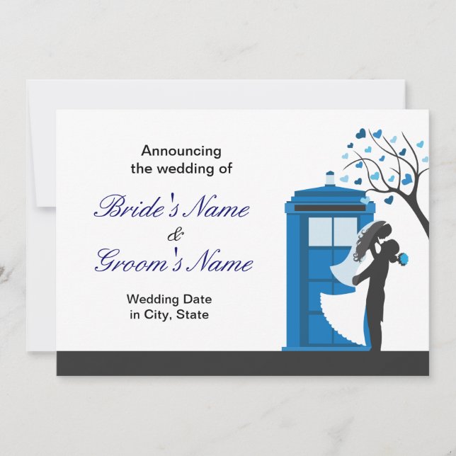 Anuncio Invitación/invitación de Boda de fantasía (Anverso)