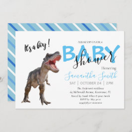 Anuncio Invitaron a Baby Shower Boy Dinosaur