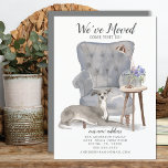 Anuncio Italian Greyhound Dog | Moving Announcement<br><div class="desc">Announce your new home address to your friends & family with our adorable Italian Greyhound dog moving announcement card. Easy to customize with your new address, phone # & email address. Turn our stylish announcement over to view a coordinating back for a special touch. Visit our shop to view our...</div>