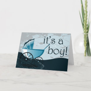 Anuncio it's a boy! : (ver el interior) : carro de bebé: