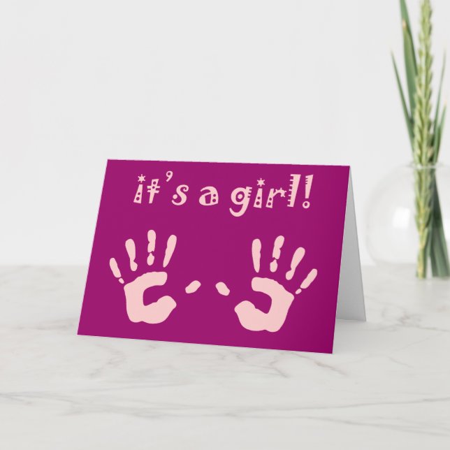 Anuncio it's a girl! (ver el interior) (Anverso)