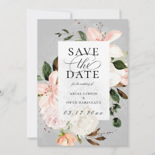 Anuncio Jardín Botánico de Floral Lace Save the Date Photo