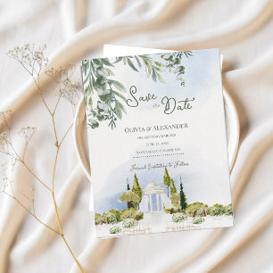 Anuncio Jardín del Pabellón de la Mansión Boda Aviso de Co