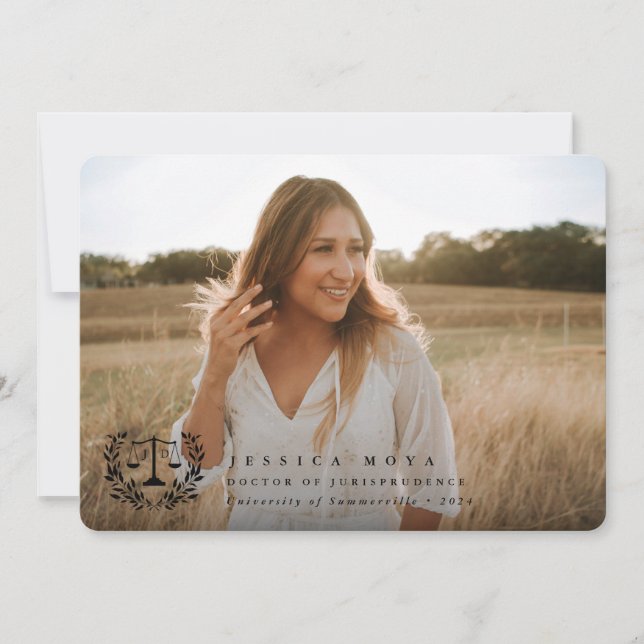 Anuncio JD Law Scales+Laurel Wreath Black Overlay 2 Photo (Anverso)