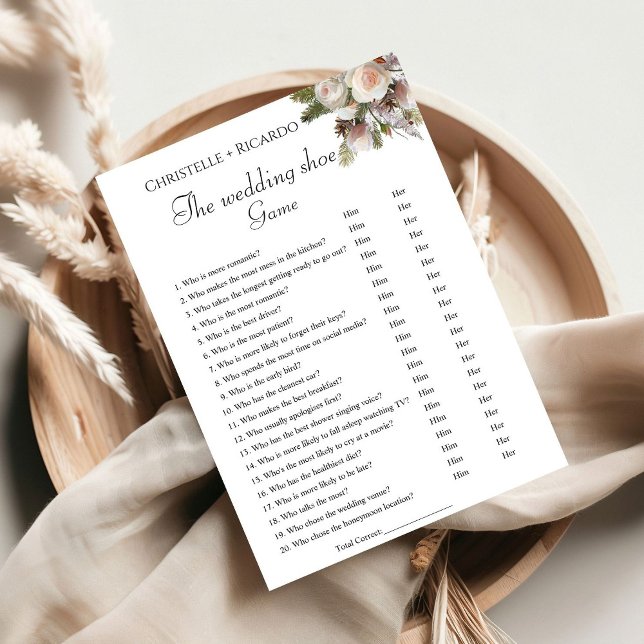 Anuncio juego de boda de zapato despedida de soltera Tarje (Subido por el creador)