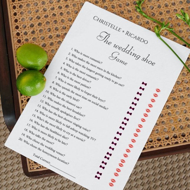 Anuncio juego de boda de zapato despedida de soltera Tarje (Subido por el creador)