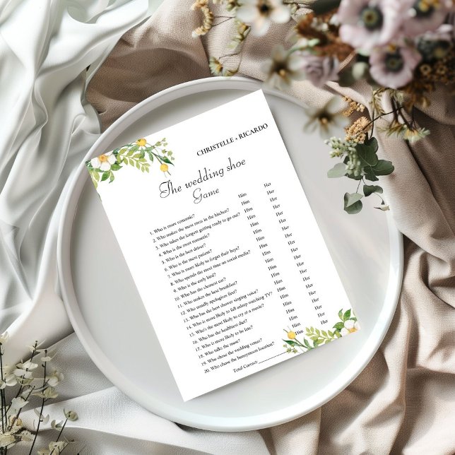 Anuncio juego de boda de zapato despedida de soltera Tarje (Subido por el creador)