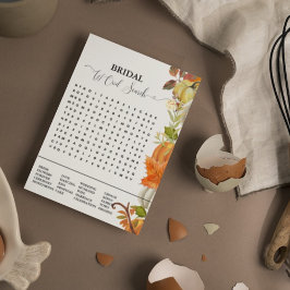 Anuncio Juego de ducha de novia juego de calabaza de otoño