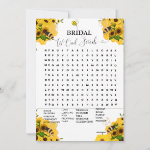 Anuncio juego de ducha de novia moderno juego de búsqueda
