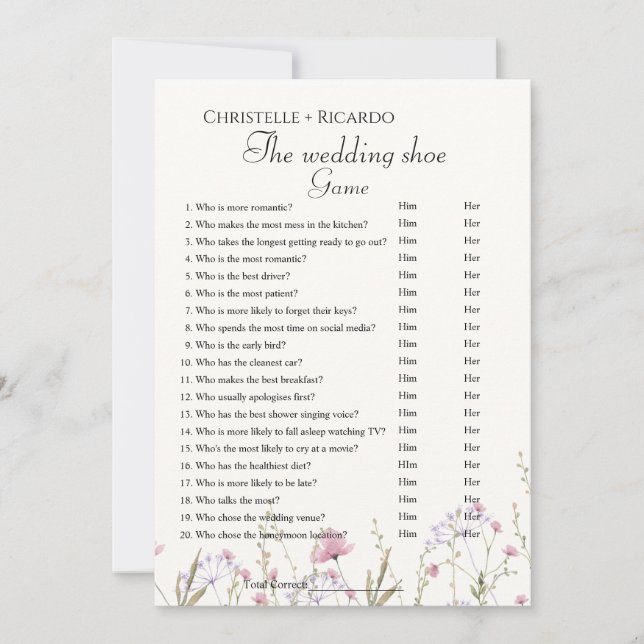 Anuncio Juego de soltera para jugar a la soltera de la bod (Anverso)