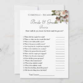 Anuncio Juego de trivia de botánica para baby shower tarje