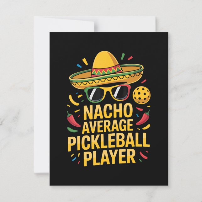 Anuncio Jugador de Pickleball No Promedio (Anverso)