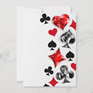 Anuncio Jugador de póquer jugador jugando cartas palos Las