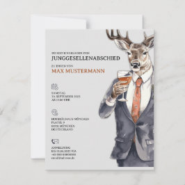 Anuncio Junggesellenabschied Einladung Männer Vorlage
