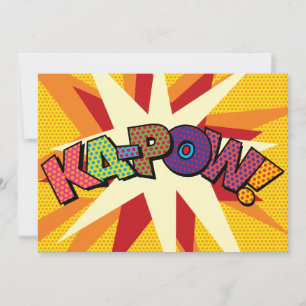 Anuncio KA-POW Burbuja de Mensaje Divertida Retro
