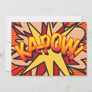 Anuncio KAP-POW Burbuja de Mensaje Divertida Retro