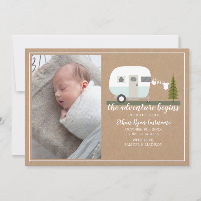 Anuncio La aventura comienza con el bebé de Camper Azul (Anverso)