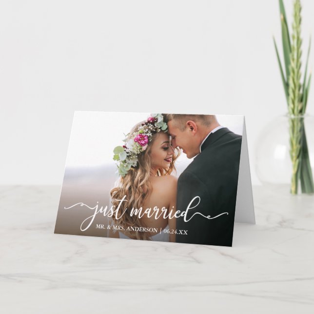 Anuncio La caligrafía moderna sólo se casó con un Boda de  (Anverso)