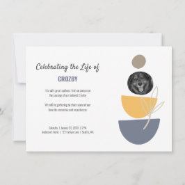 Anuncio La celebración de la vida en memoria de un Mascota