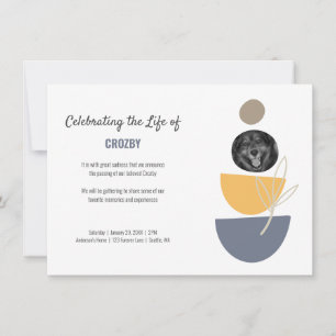 Anuncio La celebración de la vida en memoria de un Mascota