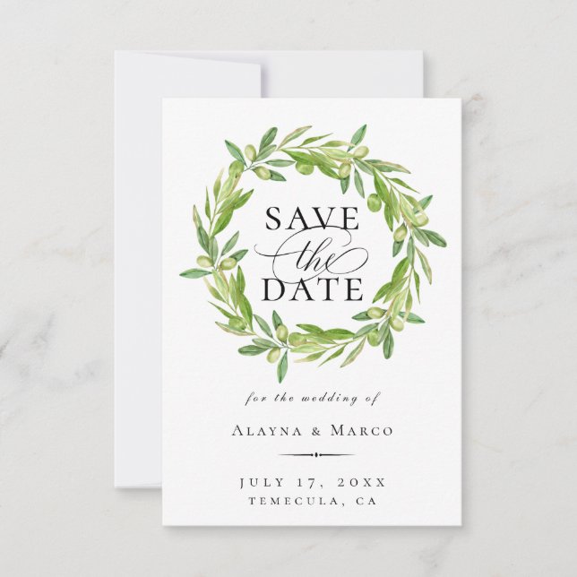 Anuncio La guirnalda de oliva toscana salva la fecha (Anverso)